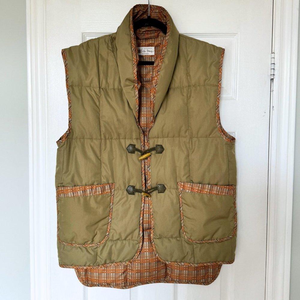 Eclectic Olive Puffer Vest | US XL
